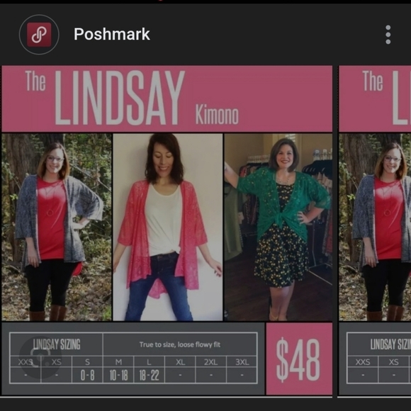 NWT Lularoe Lindsay White & Black Print Layering Kimono Size M - Picture 3 of 8